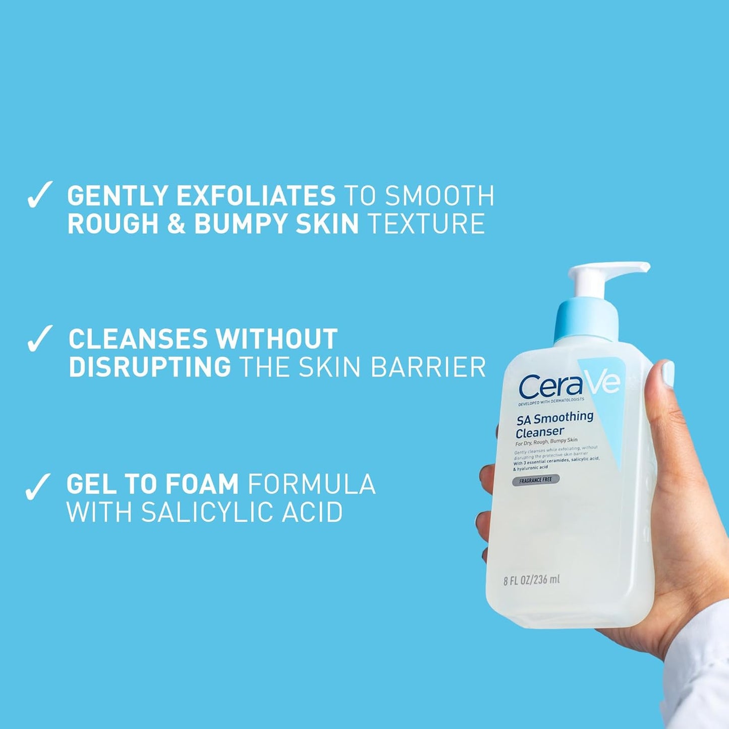 CeraVe SA Smoothing Cleanser for Dry/Rough/Bumpy Skin